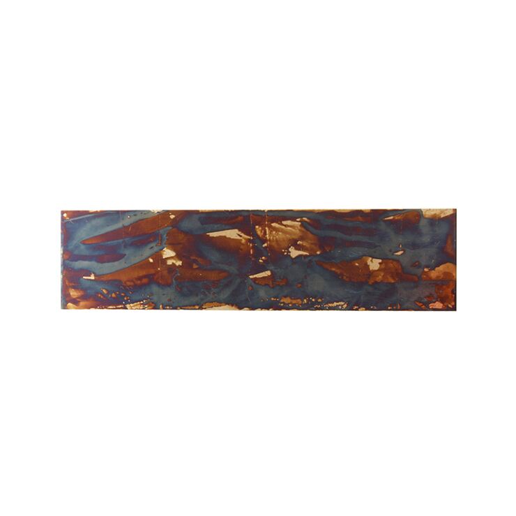 Industrial wall lamp rust with blue 4-light – Image 3